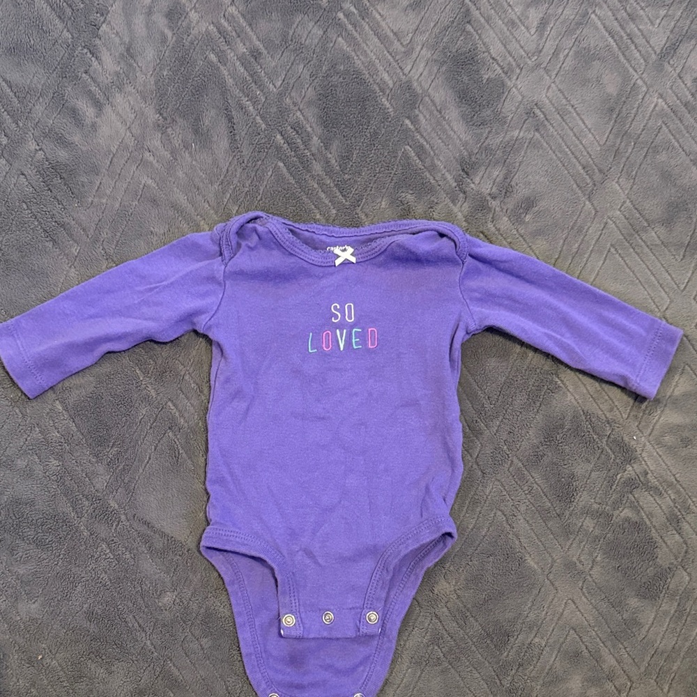 Carter's Purple 'So Loved' Bodysuit